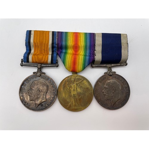 522 - J39694 G.F. RUSSELL A.B.H WWI MEDAL TRIO