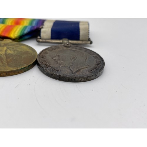 522 - J39694 G.F. RUSSELL A.B.H WWI MEDAL TRIO