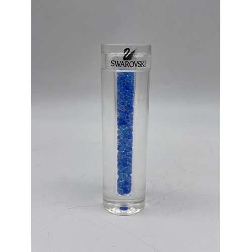 527 - PHIAL OF SWAROVSKI CRYSTAL “BRILLIANT ACCENTS” IN BLUE