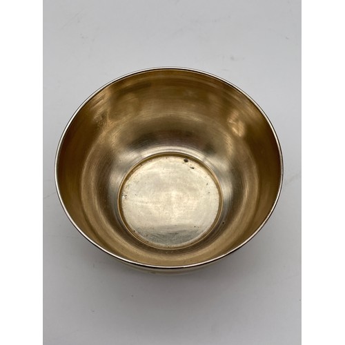 514 - UNMARKED WHITE METAL STARBURST BOWL 1.2OZ APPROX