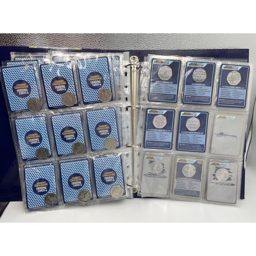 CHANGE CHECKER ALBUM OF COLLECTIBLE 50 PENCE PIECES WITH TRADING CARDS ...