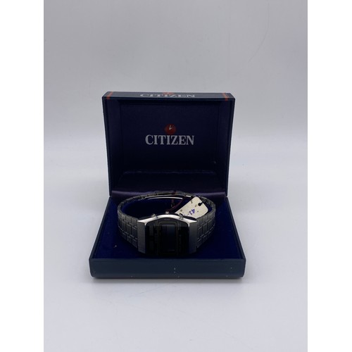 687 - BOXED CITIZEN QUARTZ MULTI ALARM DIGITAL WRISTWATCH