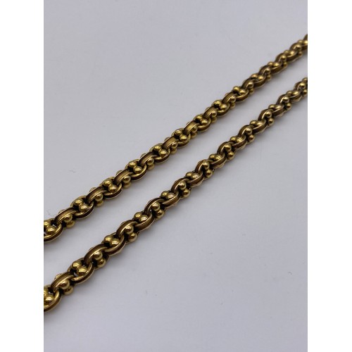 678 - 9CT YELLOW GOLD DOUBLE LINK CHAIN (48CM LONG 29.5G APPROX)