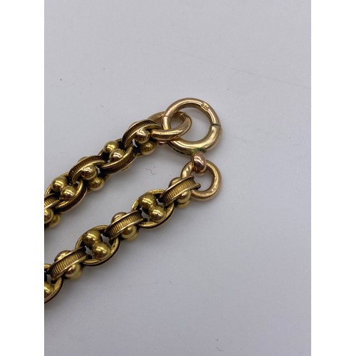 678 - 9CT YELLOW GOLD DOUBLE LINK CHAIN (48CM LONG 29.5G APPROX)