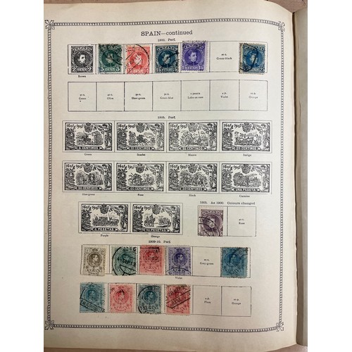 701 - TWO IDEAL POSTAGE STAMP ALBUMS STANLEY GIBBONS VOLUME ONE AND TWO