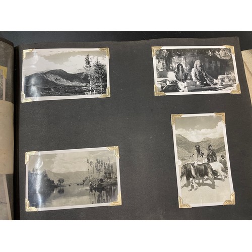 702 - INTERESTING EARLY 20TH CENTURY PHOTOGRAPH ALBUM INCLUDING MILITARY IN INDIA PESHWAR, MALTA