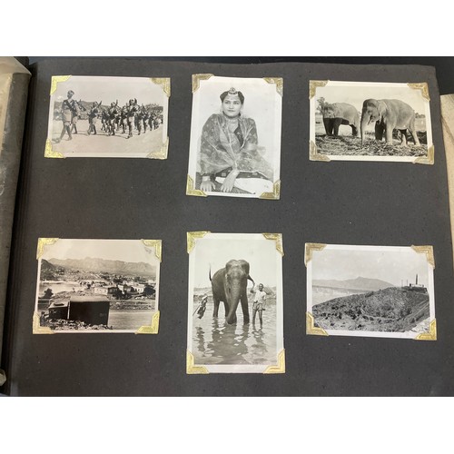 702 - INTERESTING EARLY 20TH CENTURY PHOTOGRAPH ALBUM INCLUDING MILITARY IN INDIA PESHWAR, MALTA