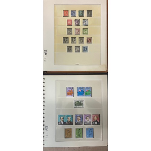 700 - BENHAM SILK FIRST DAY COVERS AND TWO POSTAGE STAMP ALBUMS GREAT BRITAIN