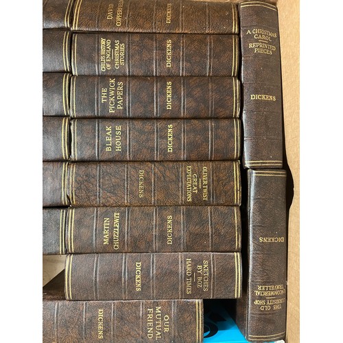 426 - SELECTION OF LEATHER BOUND DICKENS NOVELS