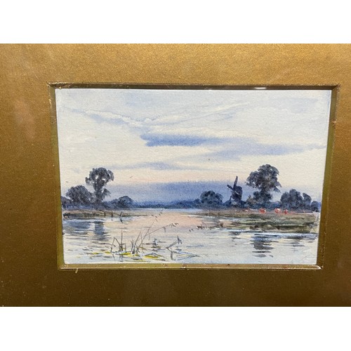 283 - RON WINTER WATERCOLOUR NORFOLK LANDSCAPES A PAIR