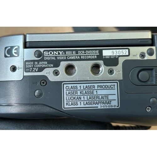 524 - SONY HANDY CAM, BOXED PENTAX OPTIO S45