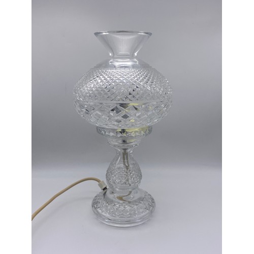 561 - WATERFORD CRYSTAL MUSHROOM LAMP