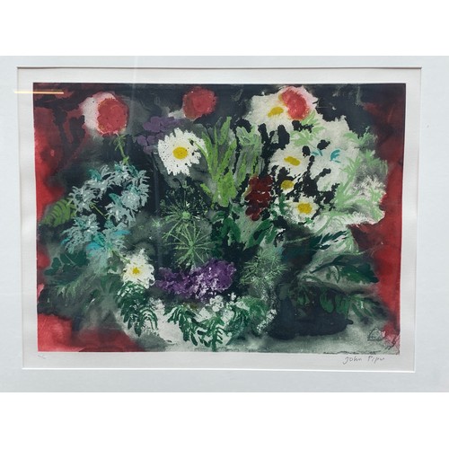 270 - JOHN PIPER (1903-1992) LIMITED EDITION ETCHING AND AQUATINT “LATE SUMMER FLOWERS” SIGNED IN PENCIL 4... 