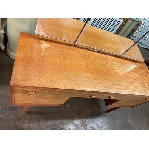 103 - 1960S TEAK KNEEHOLE DRESSING TABLE