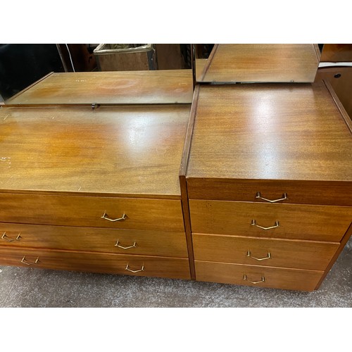 48 - 1960S TEAK DRESSING TABLE CHEST