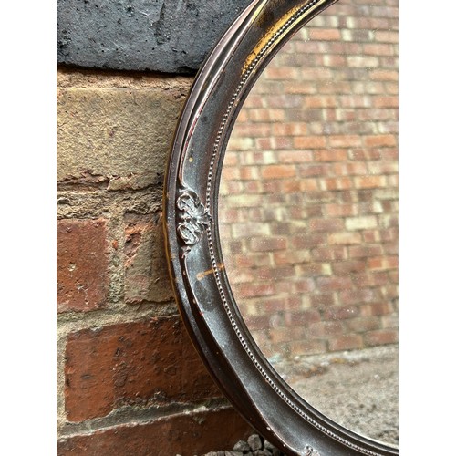 312 - OVAL BURNISHED MIRROR