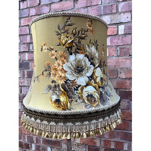 188 - ONXY AND GILT METAL LAMP STANDARD AND SHADE