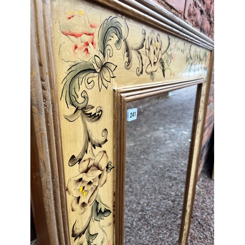 321 - LARGE PAINTED FRAMED MIRROR