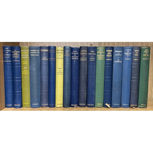 419 - SHELF OF CLASSIC LITERATURE THOMAS HARDY LIBRARY, THE LIFE OF SAMUEL JOHNSON AND BOSWELL AND OTHER B... 