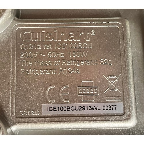 407 - CUISINART ICECREAM MAKER