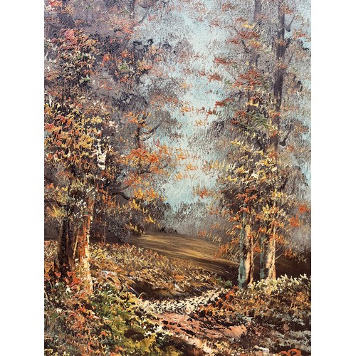 326 - OILS ON CANVAS OF THE AUTUMNAL LANDSCAPE SIGNED S PARKIN IN GILT FRAME