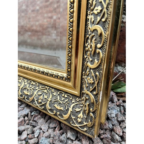 323 - GILT FRAMED BEVEL EDGED MIRROR