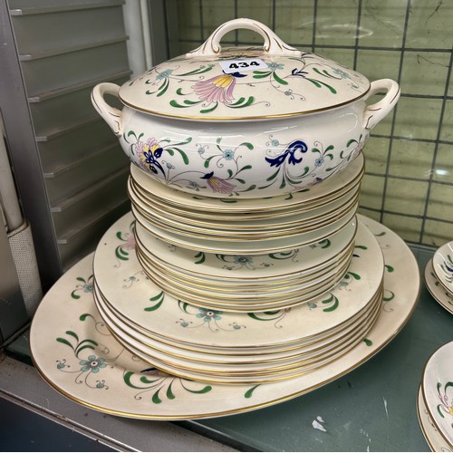 434 - COALPORT PAGEANT BONE CHINA TEA AND DINNER SERVICE