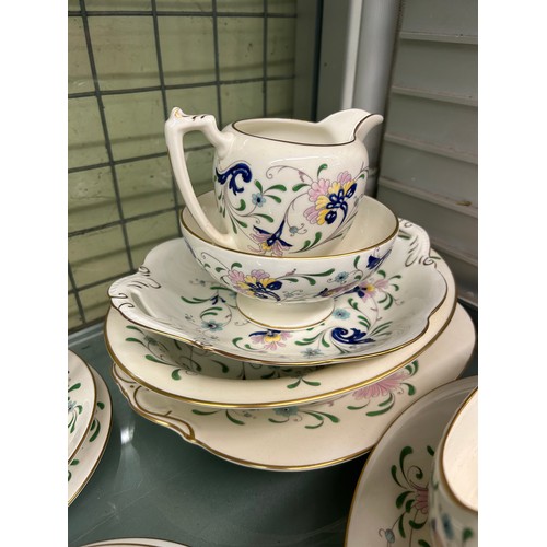 434 - COALPORT PAGEANT BONE CHINA TEA AND DINNER SERVICE