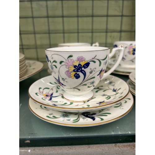 434 - COALPORT PAGEANT BONE CHINA TEA AND DINNER SERVICE