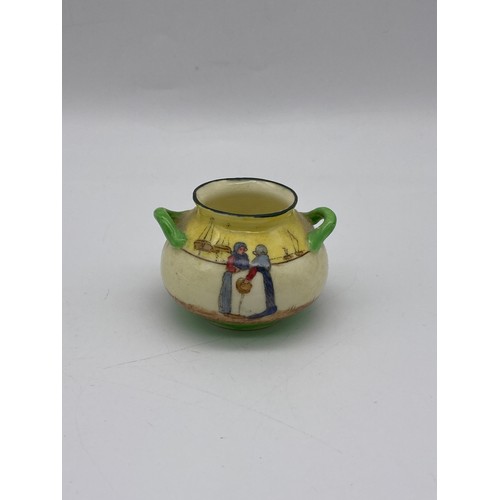 521 - ROYAL WORCESTER MONK CANDLE SNUFFER, PIN HEAD DOLL, GOEBEL FIGURES AND COALPORT FRUIT PAINTED MINIAT... 