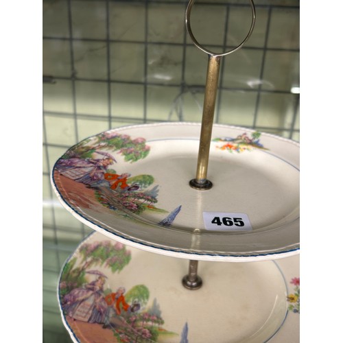 465 - TRIOOD FENTON THREE TIER CAKE STAND