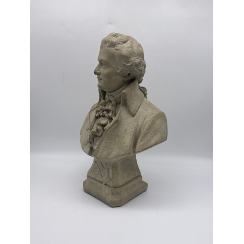 536 - QUEST INTERNATIONAL PATINATED BUST OF MOZART