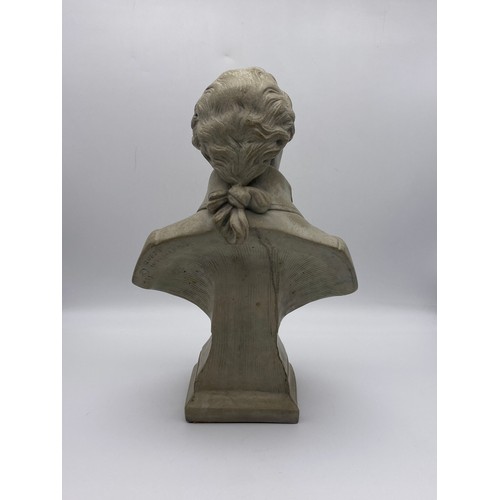 536 - QUEST INTERNATIONAL PATINATED BUST OF MOZART