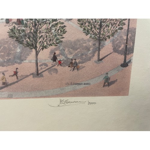 342 - LIMITED EDITION LITHOGRAPHIC PRINT 156/600 SIGNED IN PENCIL JLS SERMAN ENTITLED VICTORIA SQUARE BIRM... 