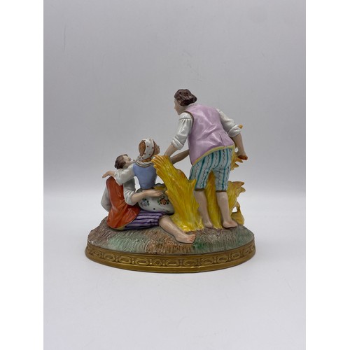 610 - DRESDEN PORCELAIN FIGURE GROUP OF THE UNFAITHFUL LOVERS