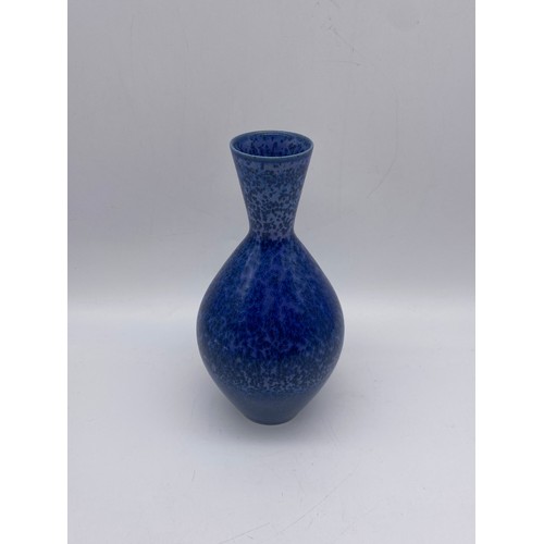 627 - SUSANNE FOGELBERG MOTTLED BLUE VASE