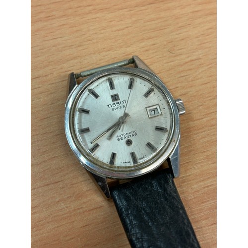 566 - GENTS SEKONDA WRISTWATCH AND TISSOT C STAR WRISTWATCH A/F AND SOME YUGOSLAVIA DINARA