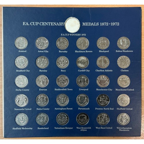 597 - FA CUP WINNERS BADGE COLLECTION, SILVER JUBILEE PROOF COIN SET, WESTMINSTER £5 COINS X 8