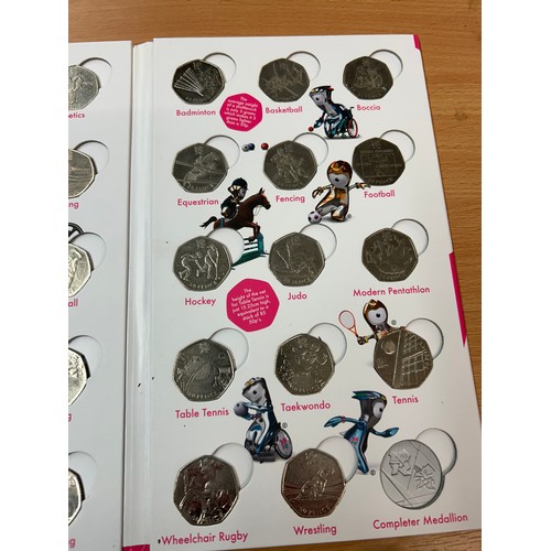 598 - 2012 LONDON OLYMPICS 50 PENCE SPORTS COLLECTION ALBUM