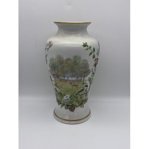 437 - FRANKLIN PORCELAIN THE AUTUMN GLEN VASE