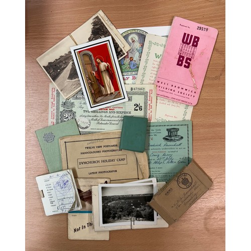 659 - SMALL DEMOB CASE OF EPHEMERA