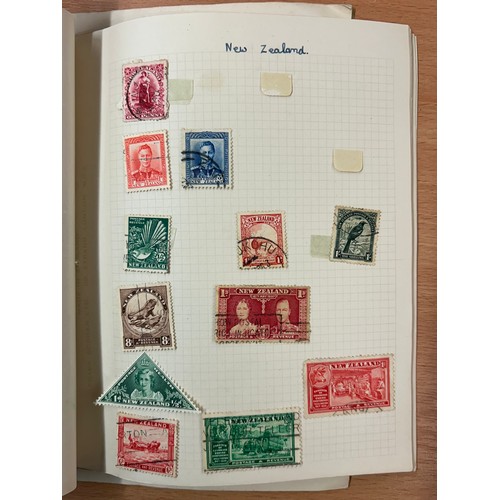 665 - SMALL STAMP ALBUM, STAMP PRESENTATION PACK AND SMALL TUB OF MIXED COINS