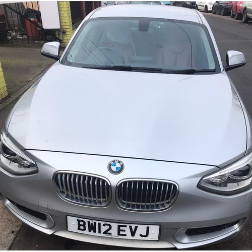 1 - BMW 1 SERIES REGISTRATION BW12 EVJ, 5 DOOR 1.6 PETROL AUTOMATIC WITH MOT UNTIL DECEMBER 2025, 35000 ... 