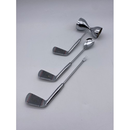 621 - NOVELTY GOLF CLUB COCKTAIL BAR TOOLS