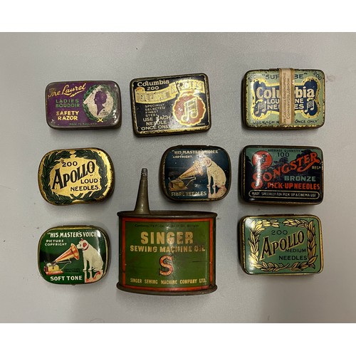 622 - SELECTION OF ADVERTISING BOXES OF GRAMOPHONE NEEDLES