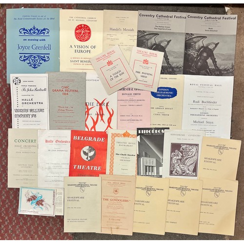 608 - CASE OF VARIOUS THEATRE PROGRAMMES