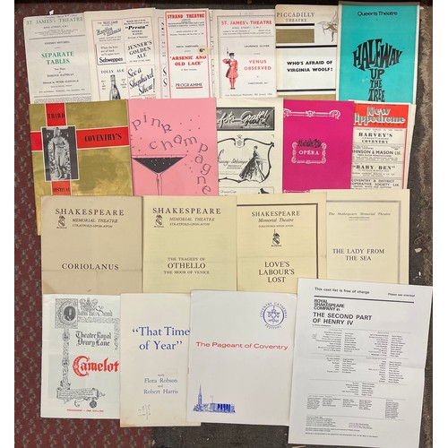 608 - CASE OF VARIOUS THEATRE PROGRAMMES