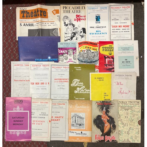 608 - CASE OF VARIOUS THEATRE PROGRAMMES