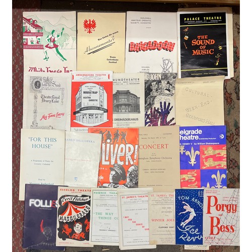 608 - CASE OF VARIOUS THEATRE PROGRAMMES