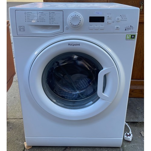 69 - HOTPOINT 9KG A+++ WASHING MACHINE